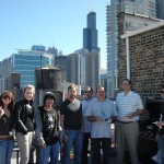 Rooftop grilling at Design-engine's west loop rooftop