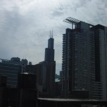Look, it's the Sears Tower from our rooftop