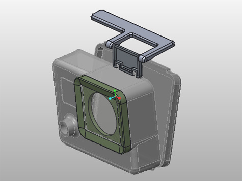 GoPro Camera Creo mechanism using Collision Detection