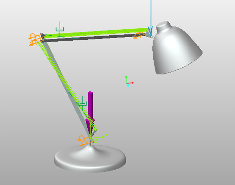 Creo Lamp Spring & dampener Mechanism