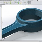 Solidworks Harley Davidson Rod is thicker where it's needed