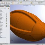 Solidworks dogie football toy