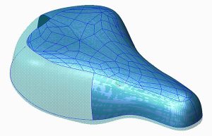 Reverse engineering of a bicycle seat scaned file