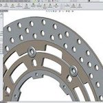 Suzuki Front brake Rotor created in Soldiworks for Design-engine classes