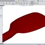 Pyrex spatula Solidworks surfacing soft touch top down design