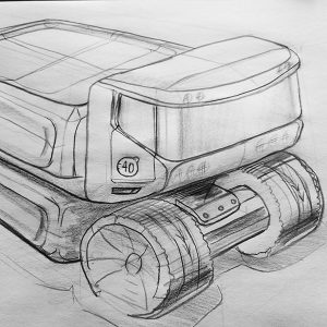 sketch created by an engineer in the second day of sketching training