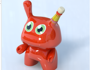 Kid robot hot sauce render